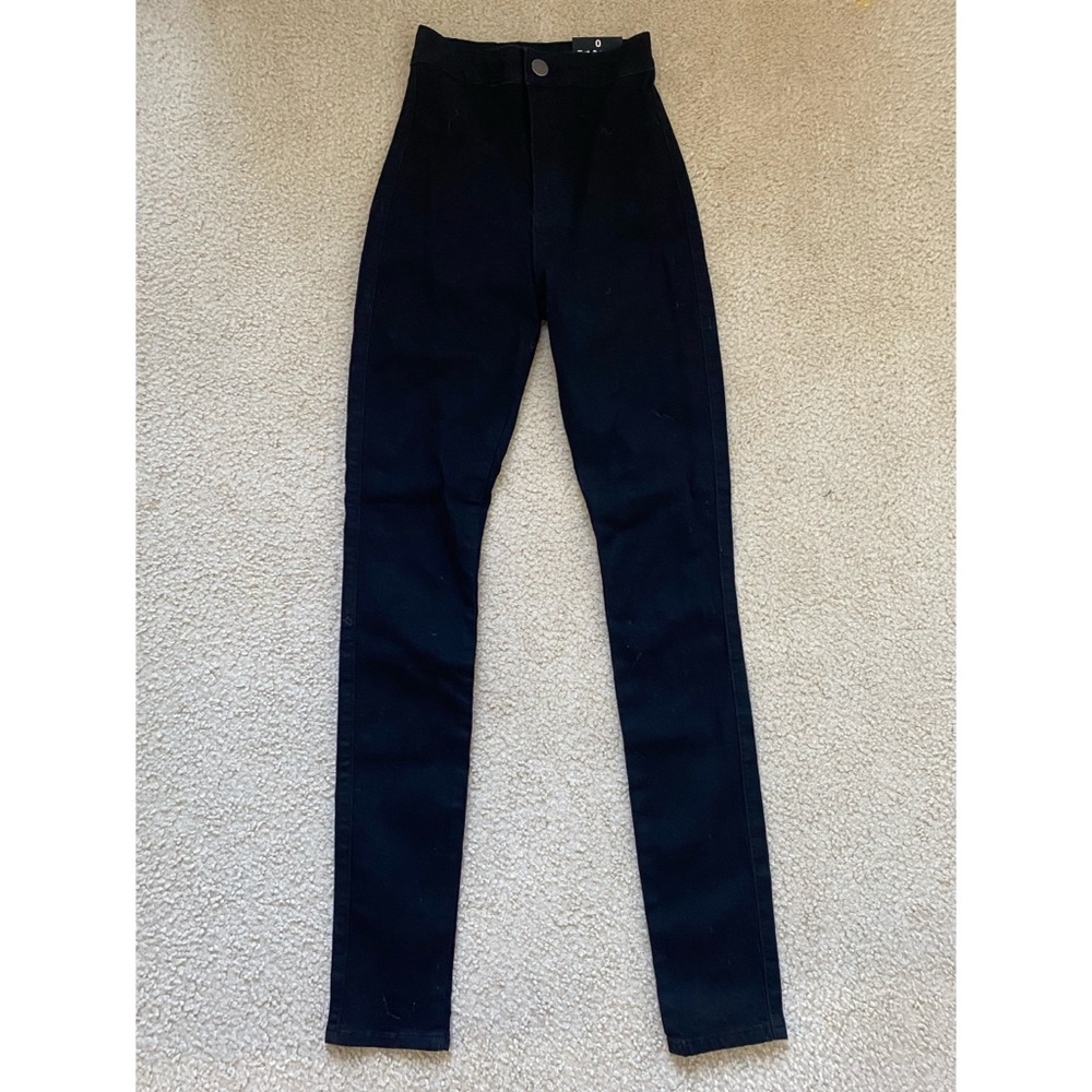Black fashion nova skinny, high rise jeans
